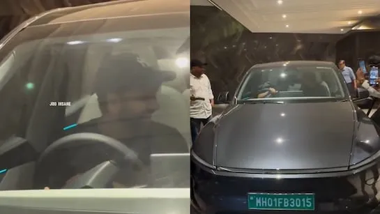 Rohit Sharma Tesla Model Y